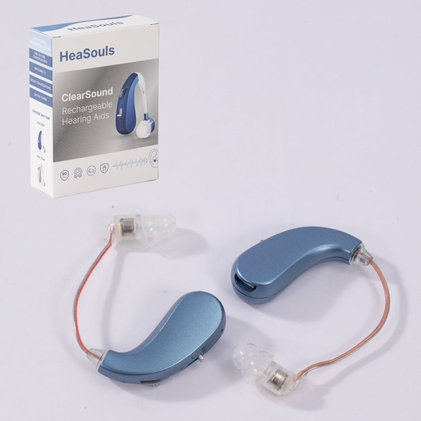 VoiceVivid™ BTE Rechargeable Hearing (Pair Of 2) - CrispVoice
