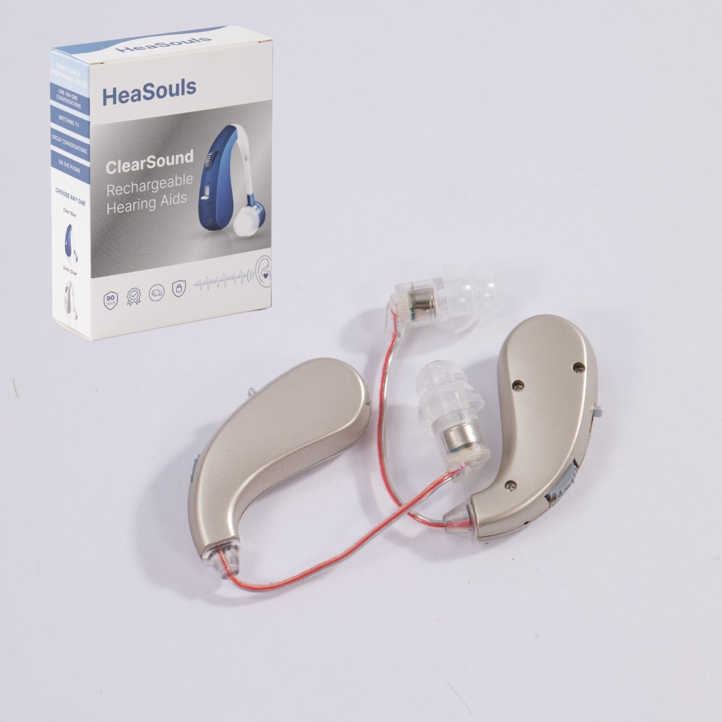 VoiceVivid™ BTE Rechargeable Hearing (Pair Of 2) - CrispVoice