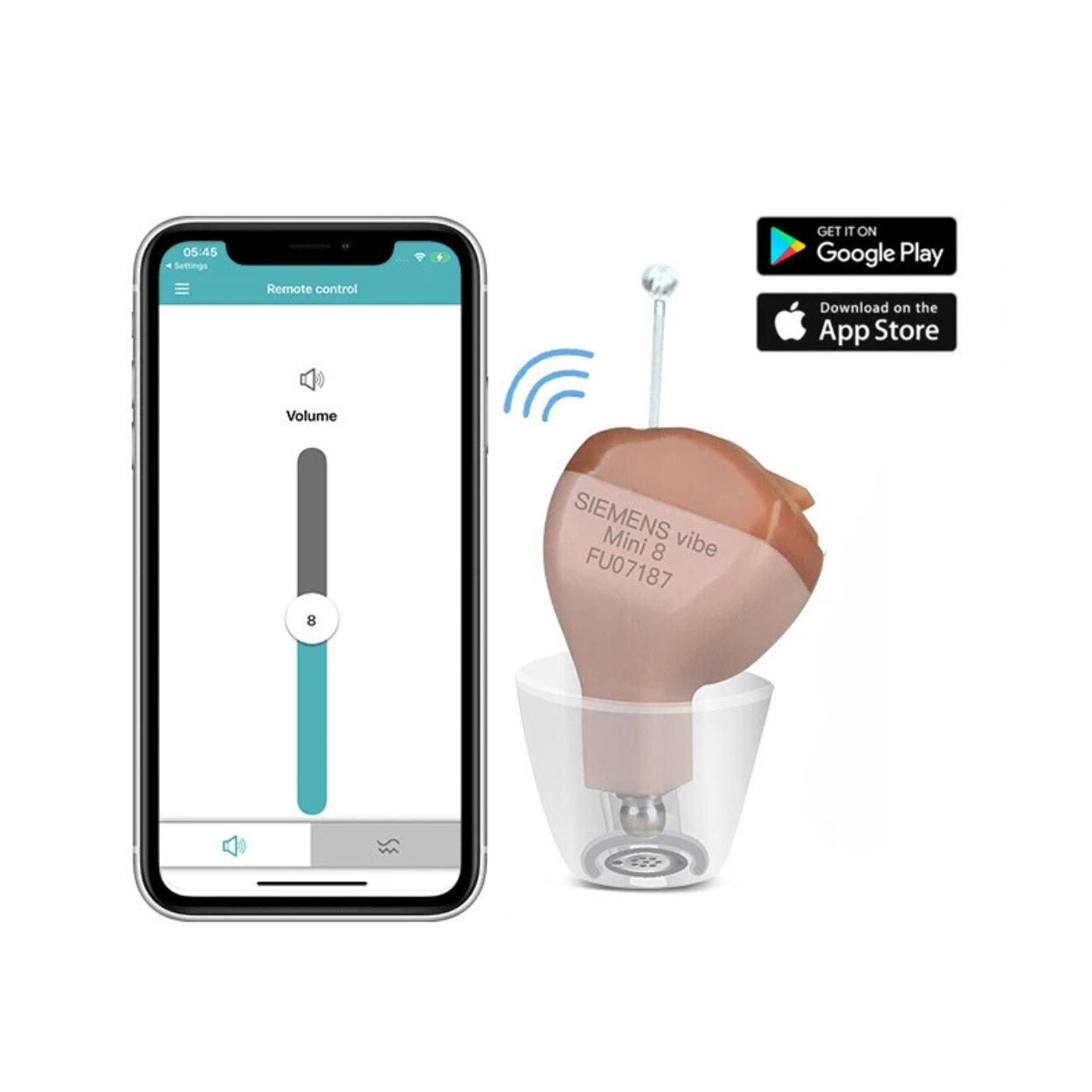 VoiceVivid™ ITC Mini Invisible Hearing Solution (App Controlled) - CrispVoice