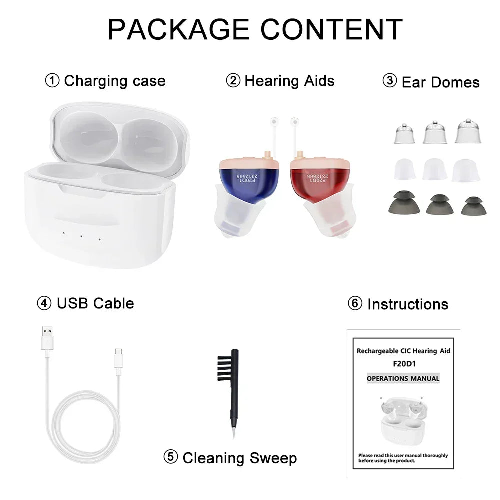 VoiceVivid™ SereneSilence Invisible Hearing (Pair of 2) - CrispVoice