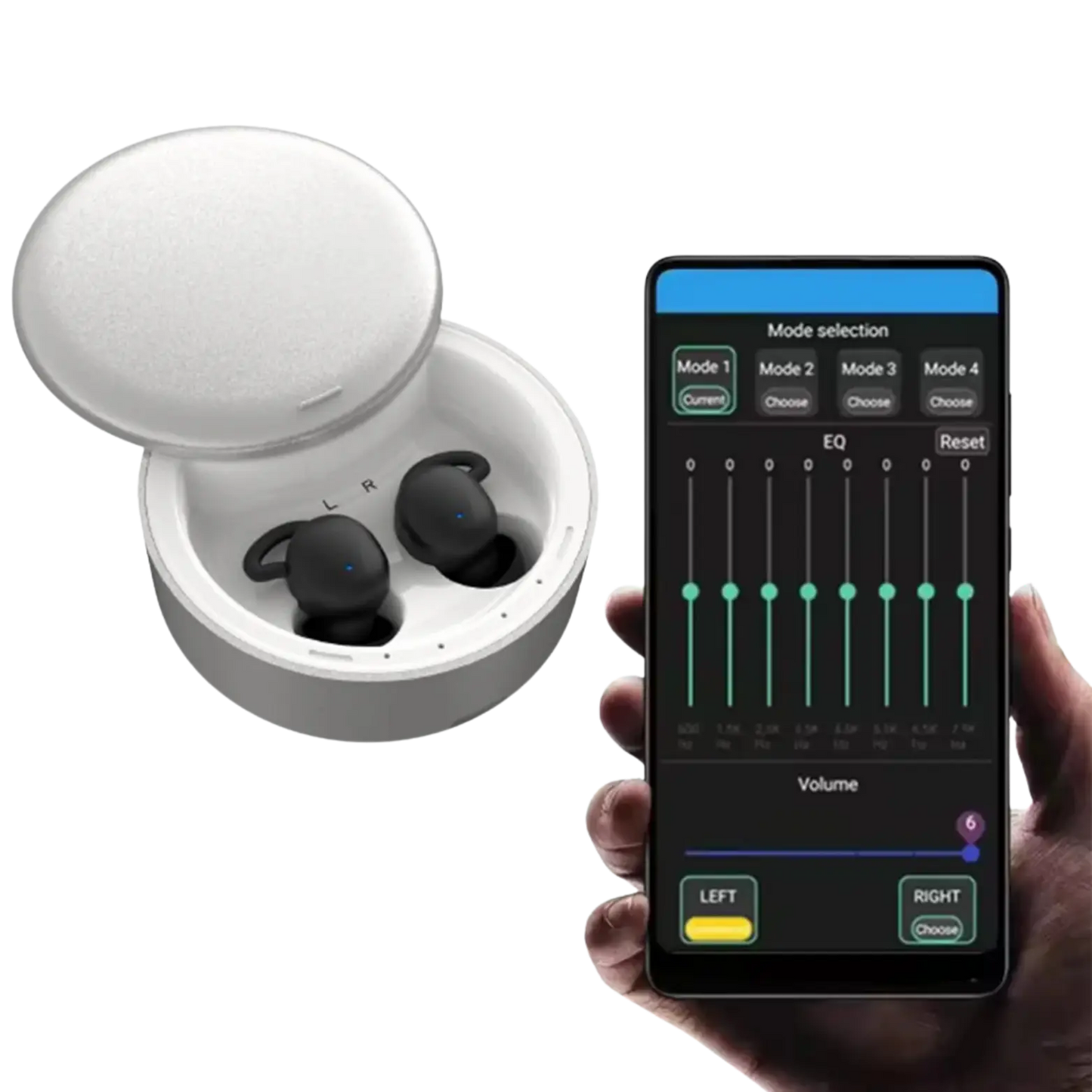 VoiceVivid™ ITE Stylish Smart Hearing (App Controlled) - CrispVoice