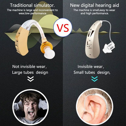 VoiceVivid™ BTE Rechargeable Hearing (Pair Of 2) - CrispVoice
