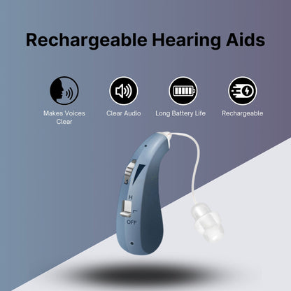 VoiceVivid™ BTE Rechargeable Hearing (Pair Of 2) - CrispVoice