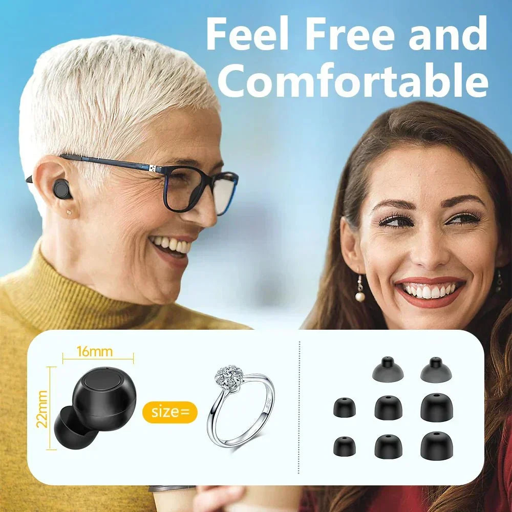 Selfhears™ Mini Rechargeable 16-Channel Digital Hearing (Pair of 2) - CrispVoice